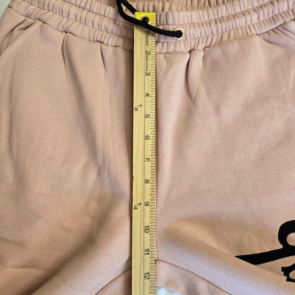 NWT Von Dutch Sweatpants Womens Medium Pink Jogger Velvet Black Logo - Picture 11 of 12